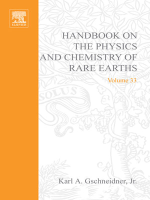 cover image of Handbook on the Physics and Chemistry of Rare Earths